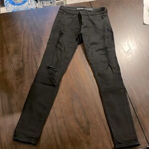 Articles of Society skinny black ripped jeans size 26